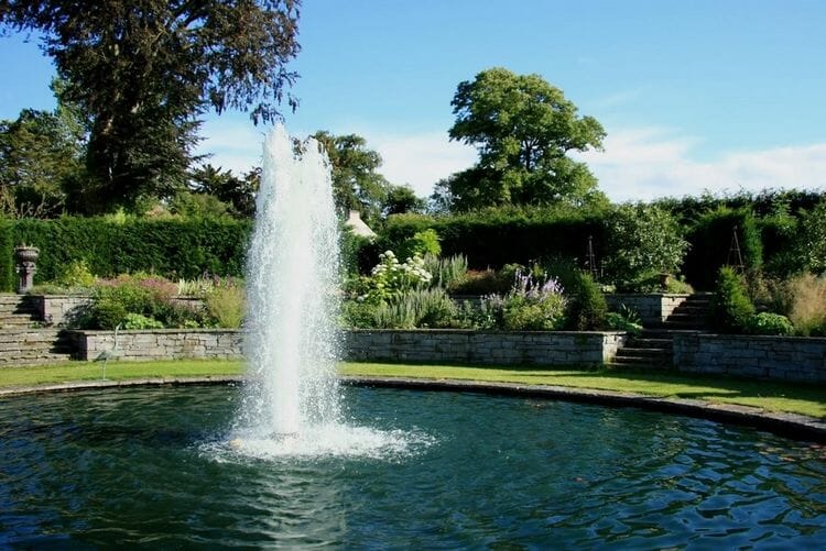 Ballintubbert Lutyens Garden with fountain