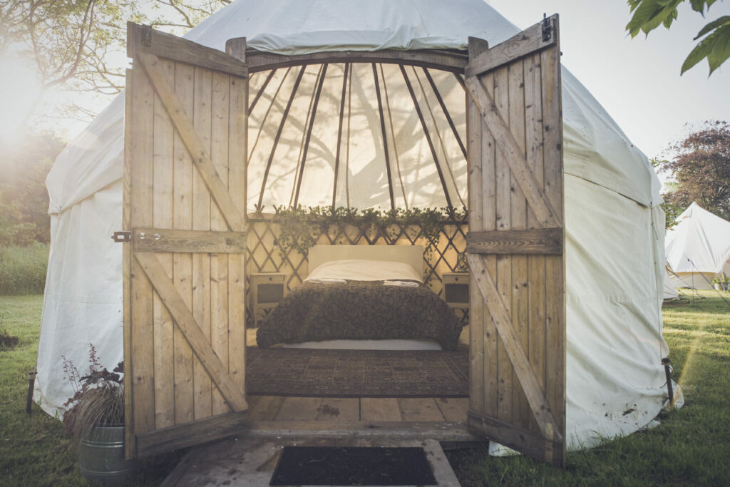 Yurts at Ballintubbert Gardens & House