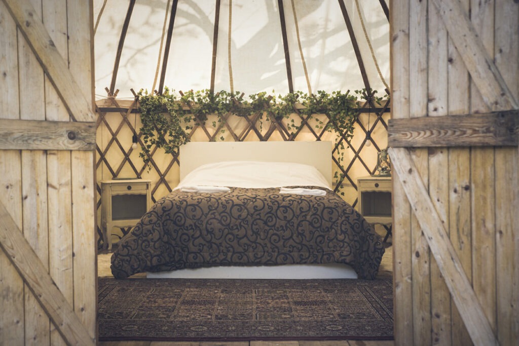 Yurts at Ballintubbert Gardens & House