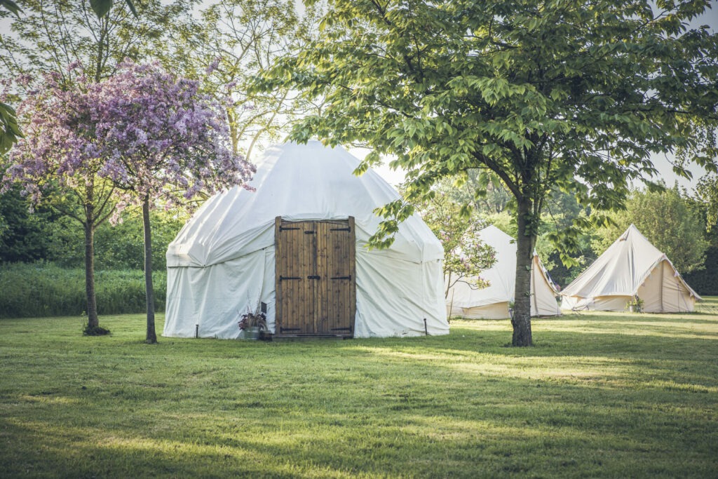 Yurts at Ballintubbert Gardens & House