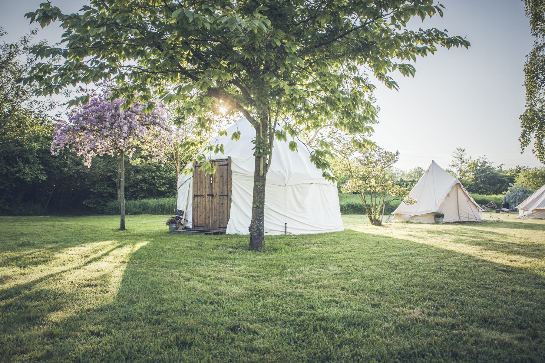 Yurts at Ballintubbert Gardens & House